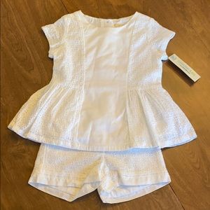 NWT White 2 piece Set